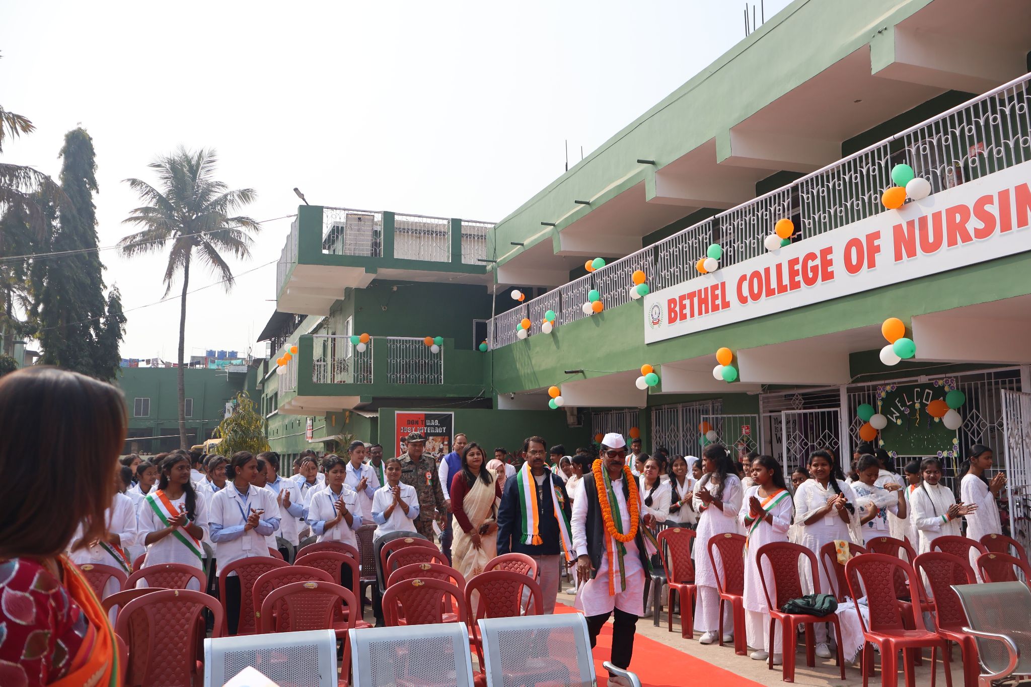 Modern university campus building